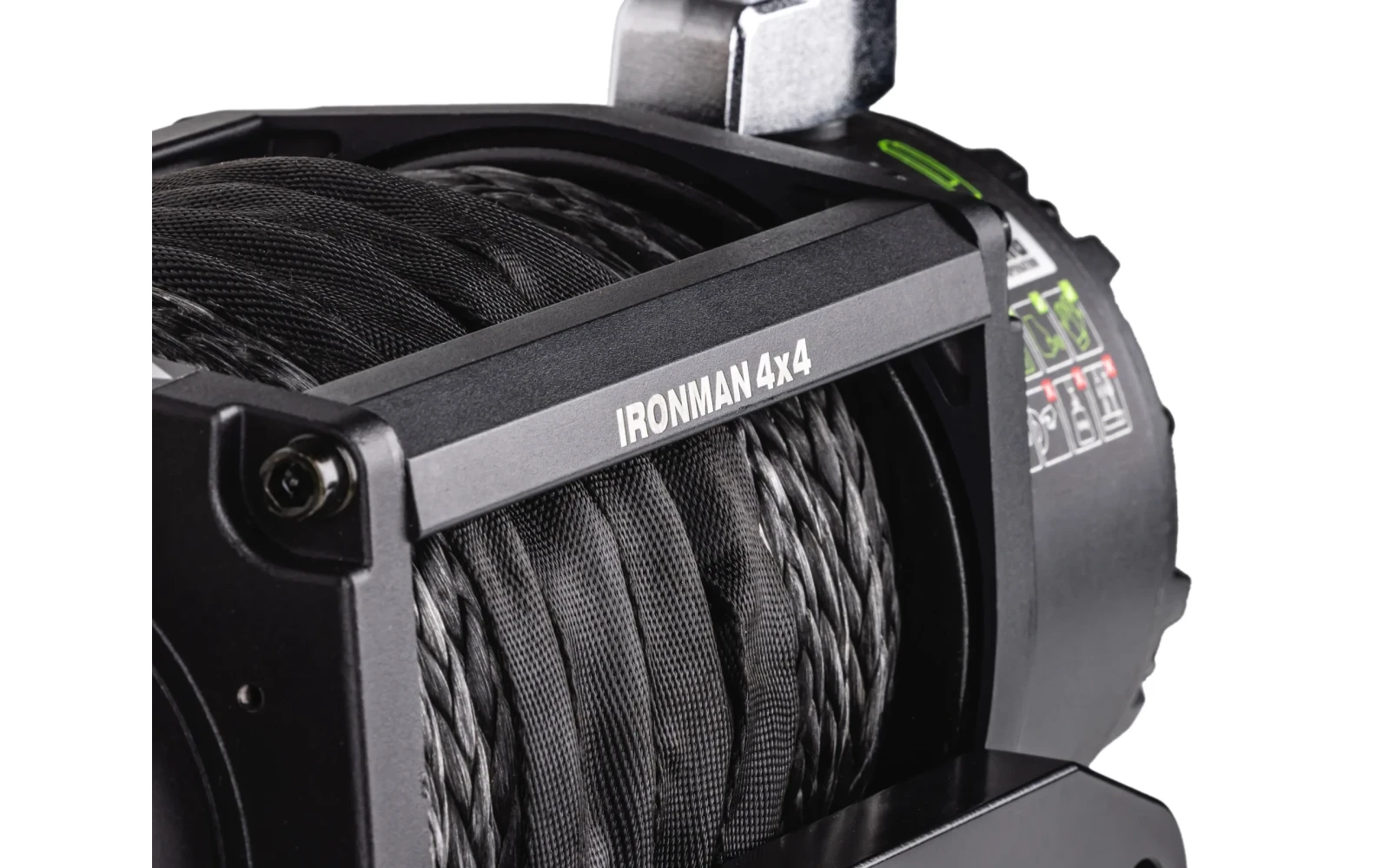 Troliu wirelless IRONMAN 4x4 - 12.000 lbs (5454 kg) 6.0 cp 12v cu cablu sintetic garantie 5 ani