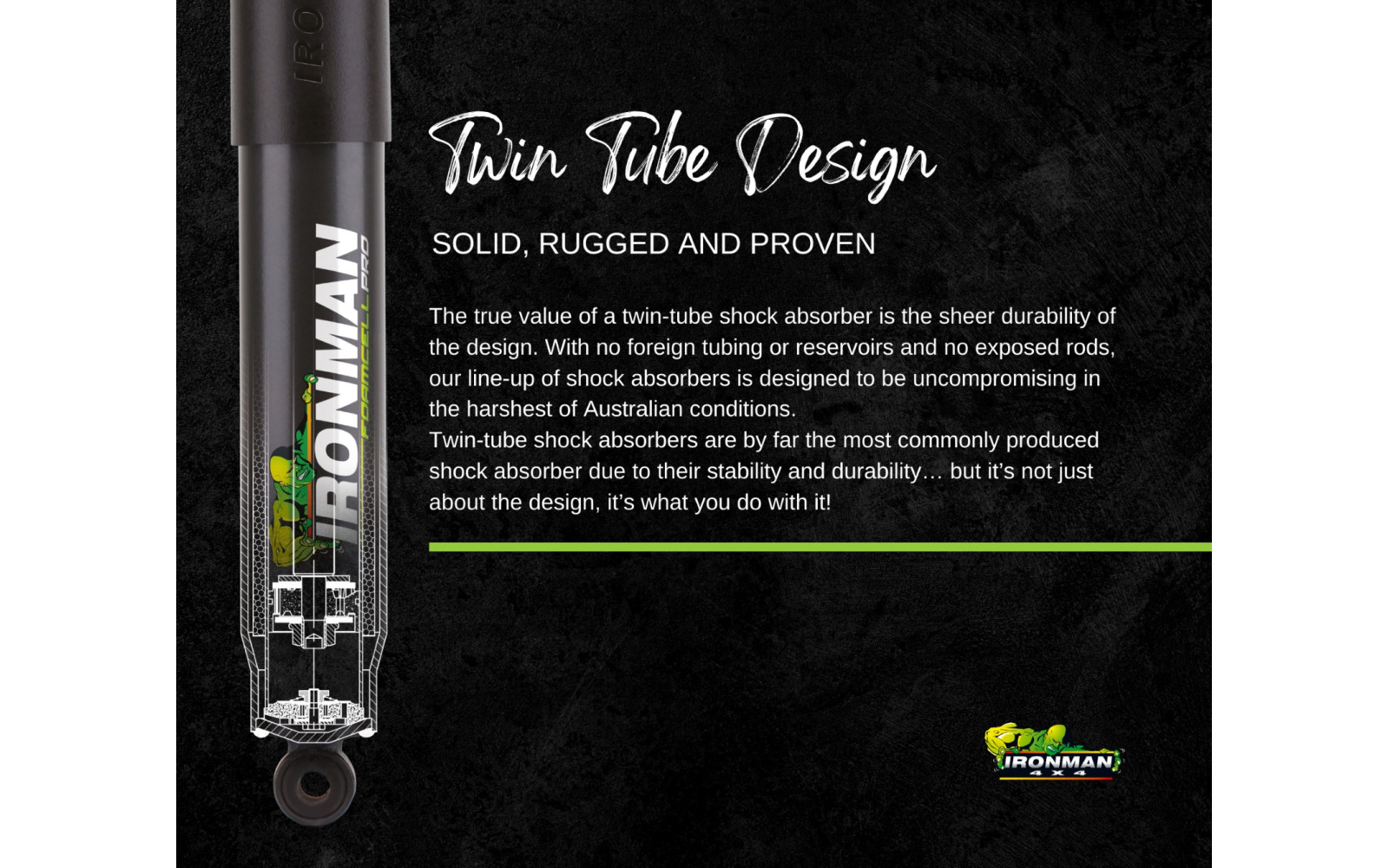 Amortizor FATA FoamCell PRO pentru off road FOARTE INTENS strut reglabil - reparabil pentru lift 0-50 mm