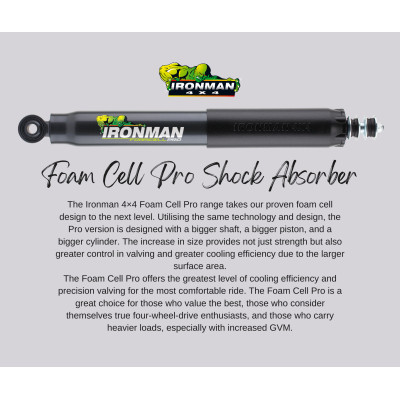 Amortizor FATA FoamCell PRO pentru off road FOARTE INTENS strut reglabil - reparabil pentru lift 0-50 mm