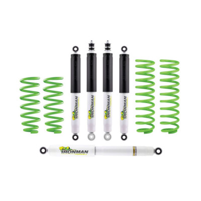 Kit cu amortizoare NitroGas + amortizor directie, lift 50 mm fata de standard fabrica, arcuri Perfomance