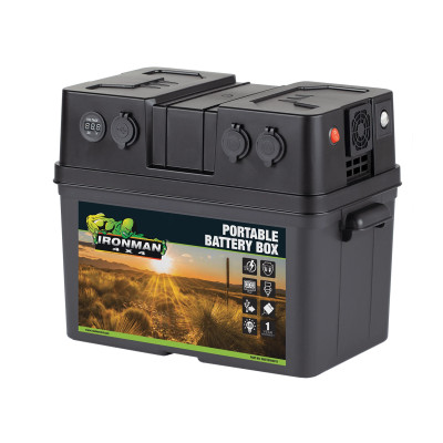 Cutie multifunctionala pentru Baterie (Box Portable, Dc Outlets)