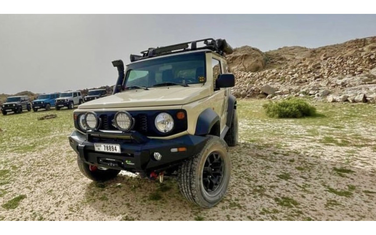 Suzuki Jimny 2018 + Kit de baza cu amortizoare NitroGas lift 50 mm