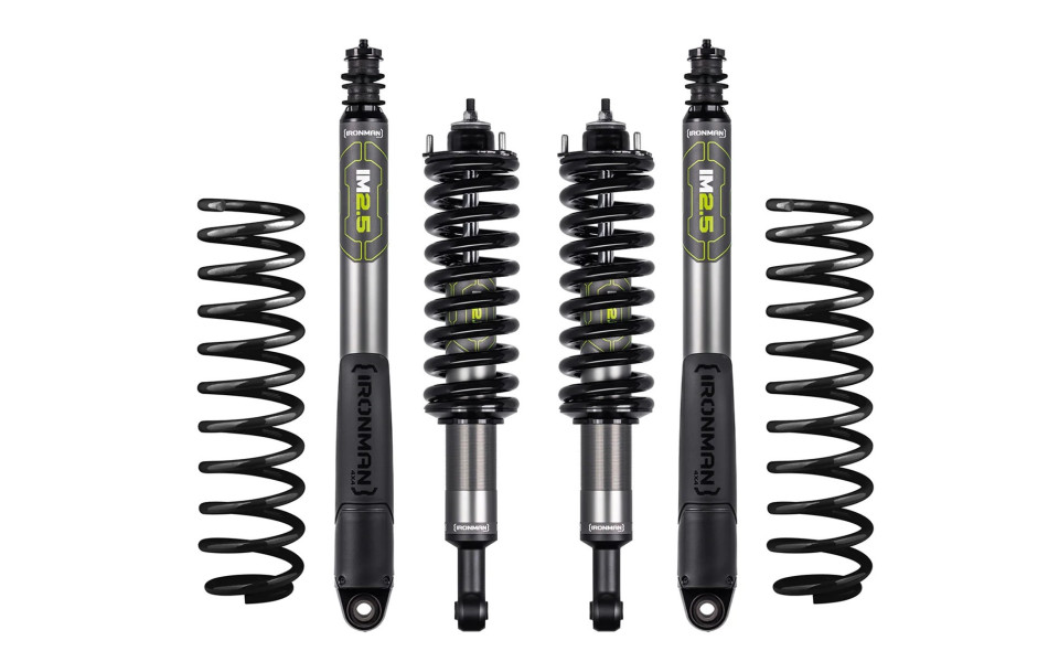 Toyota 120+150 2017-2023. Kit cu amortizoare Confort PREMIUM Monotub IM2.5 lift 50 mm fata de standard fabrica